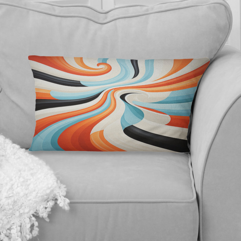 Coussin décoratif orange Mid Century Optic I - Abstract Midcentury