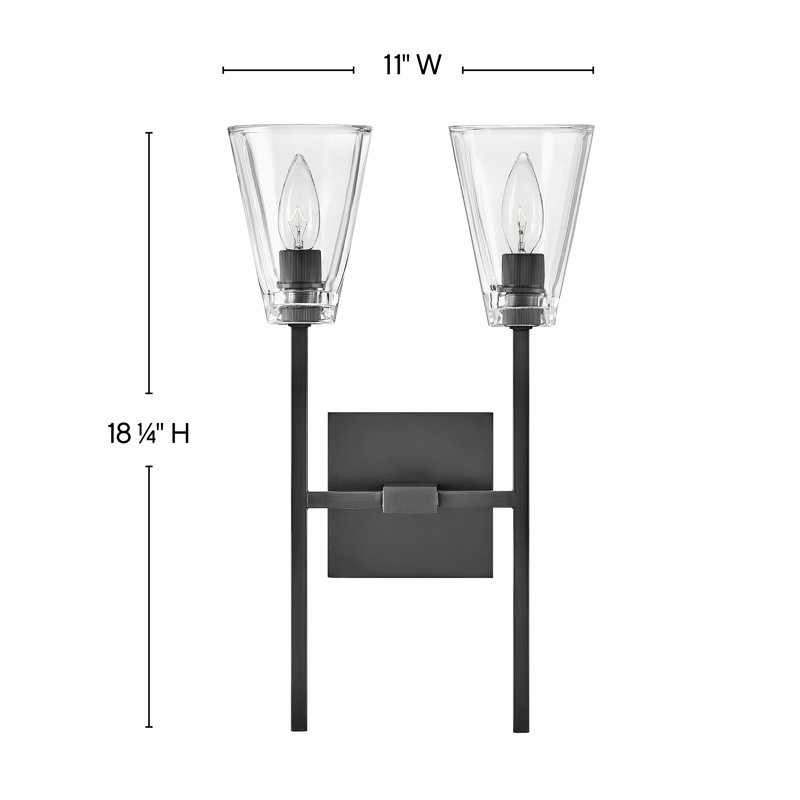 Meuble-lavabo à deux lumières, Oxyde noir