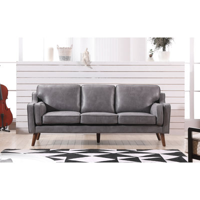 Heredia 80'' Faux Leather Sofa