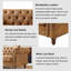 Ensemble de canapé 3 + 2 places, canapé rembourré Chesterfield en tissu Mid-Century, canapé en tissu High-Tech-1367486112