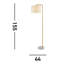 155cm Antique Gold Floor Lamp