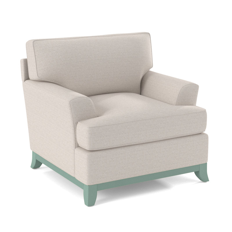 Oaks Way Armchair, White Textured Performance; 0865-91, Willow