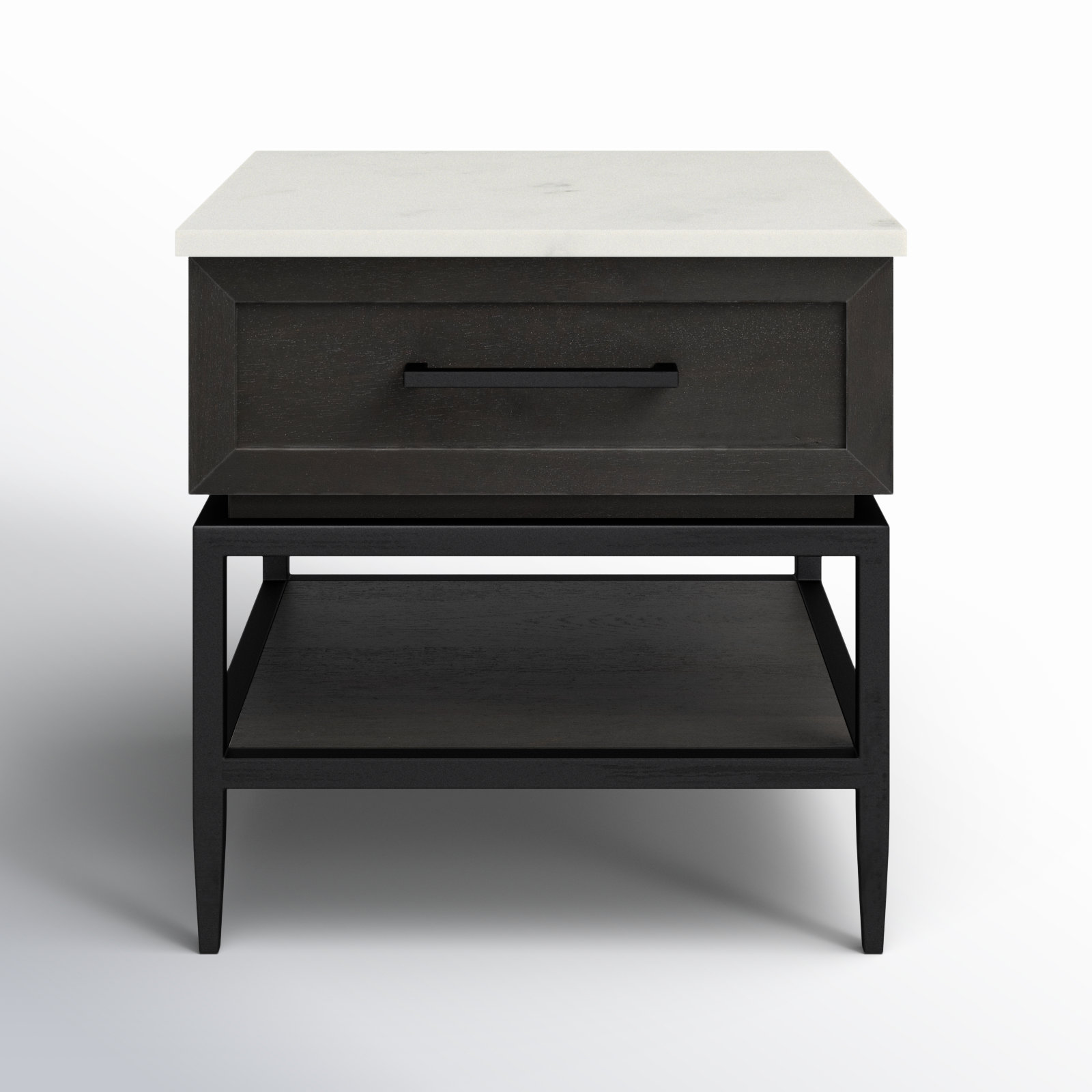 Margorie 22" Genuine Marble End Table