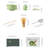 7 Pieces -green