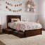 Lit plateforme en bois massif Lamaiyah avec pied de lit et tiroirs de rangement-1928436790-1928436785