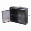 2-Door Wall-Mounted Metal Storage Cabinet With Tempered Glass Doors & Shelves-234972761