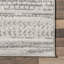Jacore Striped Area Rug for Living Room Bedroom Dining Room Kitchen, Grey/Off White-734013843