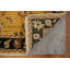 Tapis jaune magnifiquement conçu avec d'élégants motifs noirs 2 x 3