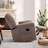 Flournory 40.9'' Wide Classic Soft And Oversize Swivel and Glider Manual Recliner-923810270
