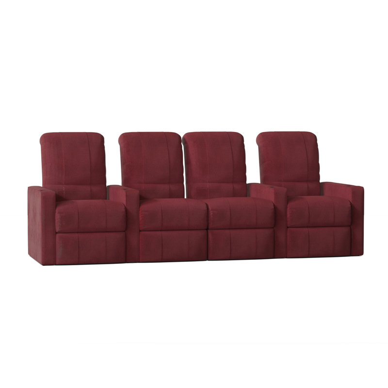 Sièges de cinéma maison configurables (rangée de 4), Sangria Smartsuede, Manuel