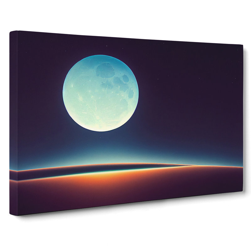 Moon Vol.1 - Wrapped Canvas, 35cm H x 50cm W x 3cm D