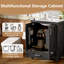 Meuble-lavabo de 24 po avec lavabo simple, structure en bois massif et panneau de fibres à densité moyenne, 2 portes à fermeture en douceur, 1 tiroir divisé, 2 tablettes de rangement, amplement d'espace de rangement-60634981-60635003