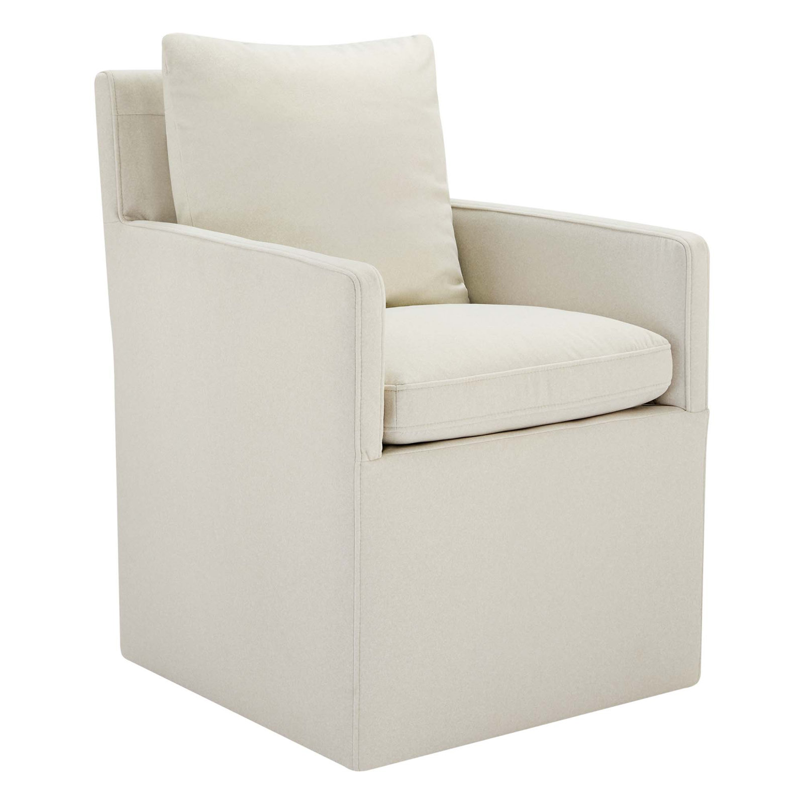 Alayaa Linen Armchair, Velvet Vesper Nature