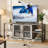 Farmhouse TV Stand, Entertainment Center Console Table with Storage Stands for Living Room, Bedroom-1036026707-1037775008