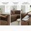Jumbo Cord Upholstered Corner Sofa Small Back Cushion with Foot Stool -468277973-444416637
