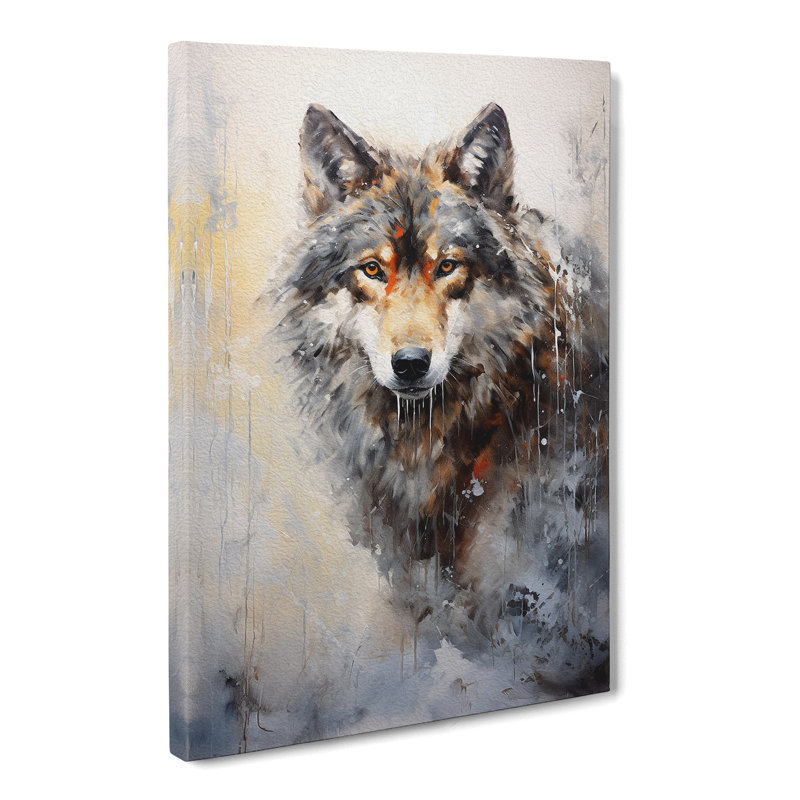 Wolf Gestural - No Frame Print, 76cm H x 50cm W x 3cm D