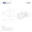  Évier de meuble-lavabo simple en porcelaine vitrifiée l 30 po x P 18,25 po Tucson (lavabo seulement, sans meuble-lavabo)-98301683