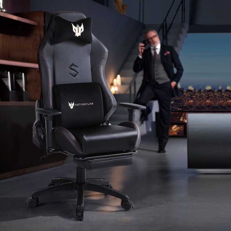 Oggetti Lambert Faux Leather Gaming Chair with Footrest