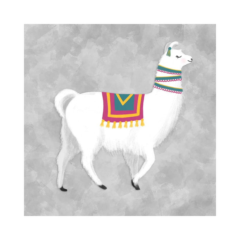 Lovely Llama I by Noonday Design - Wrapped Canvas Gallery-Wrapped Canvas Giclée, 30.48 cm H x 30.48 cm W