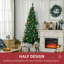 Demi-arbre de Noël artificiel 7 pi avec 52 branches, ouverture automatique, base en acier