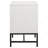 Yountville White 2-Drawer Nightstand Bedside Table