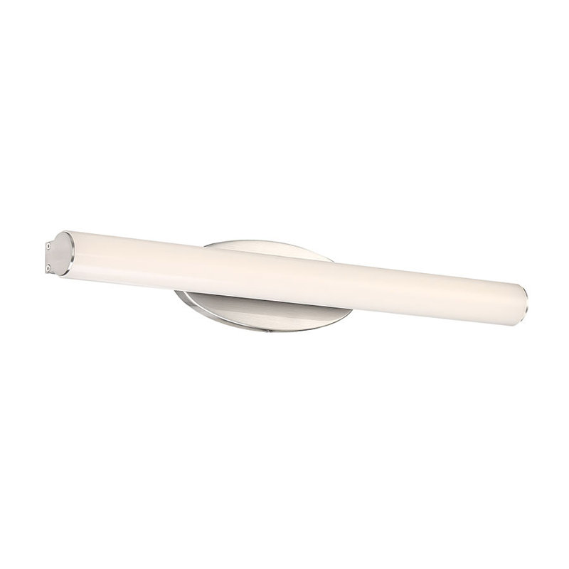 Barre d'éclairage de salle de bain 1 lumière DEL Mini Loft, H 4,5 po x l 18 po x P 3 po, Chrome