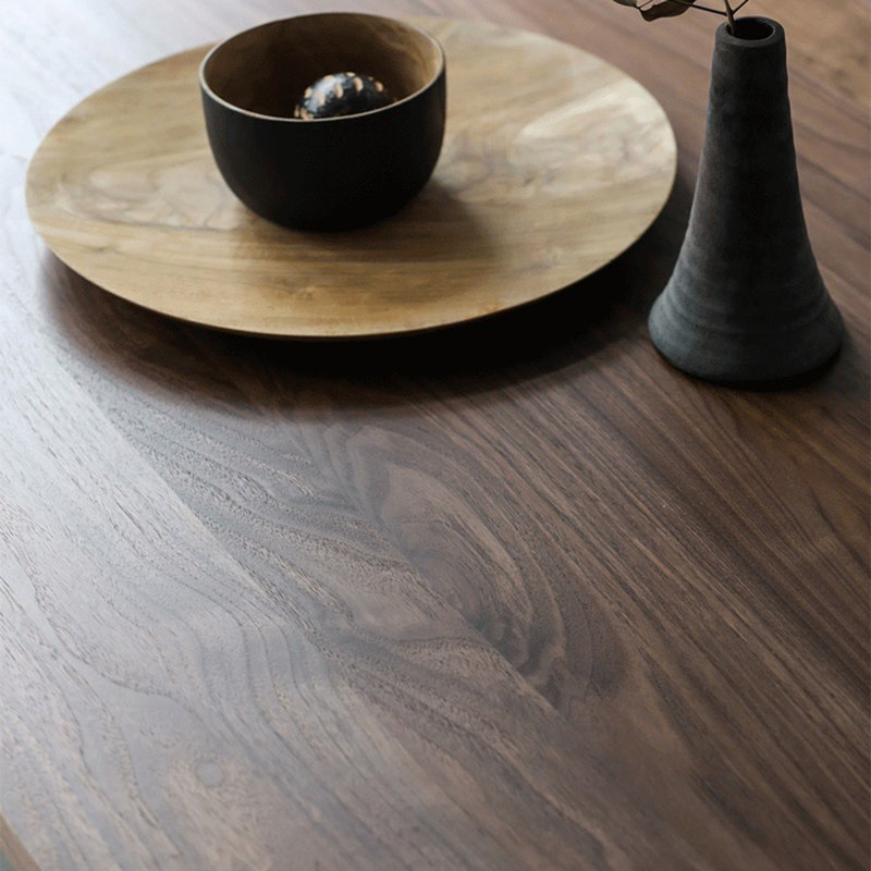Ash Solid Wood Dining Table, 27.56" W x 55.12" L