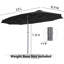 Parasol de marché rectangulaire Crosspointe 180'-2145758523