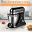 Batteur sur socle électrique Geek Chef 4,8 pte à 12 vitesses avec crochet, fouet, batteur et bol-120885143