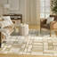 Tapis Mid-Century moderne multicolore ivoire Colondro-110543744