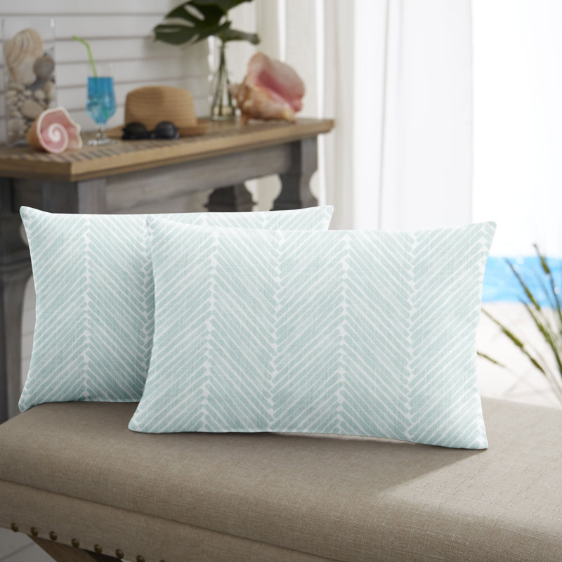 Ensemble de deux coussins lombaires Griffen Snowy, 12 po x 18 po