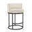 26" Swivel Counter Stool With Cylindrical Metal Frame And Full-Round Seat-121042915