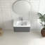 Meuble-lavabo mural avec lavabo et grand tiroir-1817201302