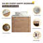 Meuble-lavabo flottant simple 24 po avec lavabo d'art en céramique, meuble-lavabo mural avec 1 porte à fermeture en douceur-2023498723