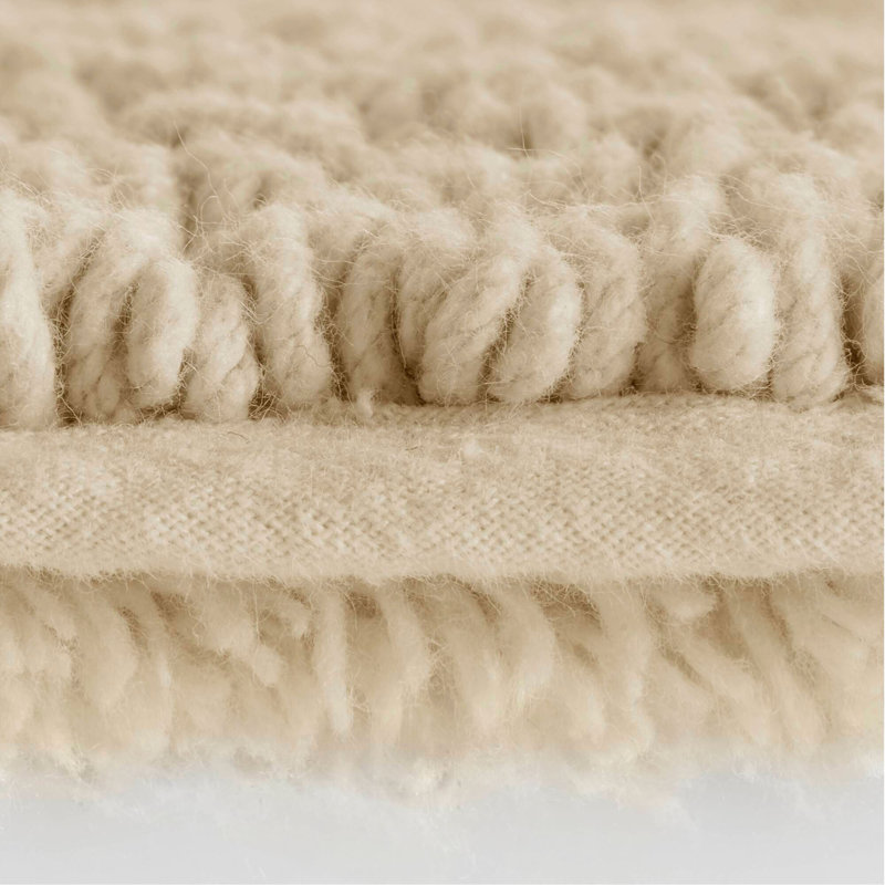1 PCS 24X36" 100% Cotton Tufted 3000 GSM Reversible Bath Rug Natural, Single - 2' x 3', Natural