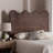 bali & pari Einya Natural Rattan Standalone Headboard - Handwoven Wicker Panel Headboard with Wavy Scalloped Top, Queen-5861041