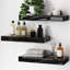 Tablettes flottantes en verre pour mur