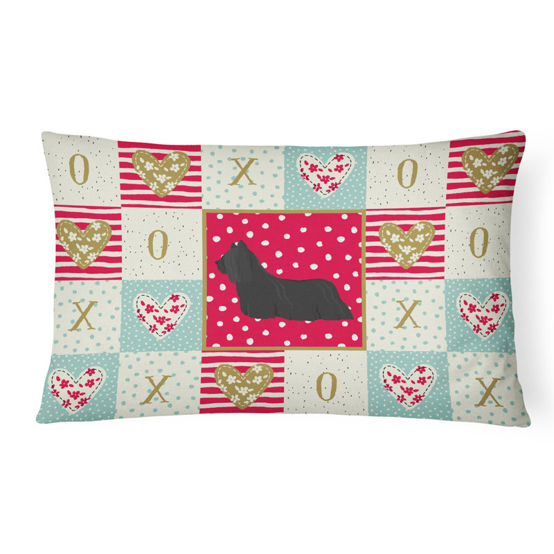  Coussin d'extérieur rectangulaire rembourré Skye Terrier Love