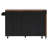 102.3" Kitchen Island with Extendable Dining Table, Trash Storage & 3-Tier Spice Rack-129470413