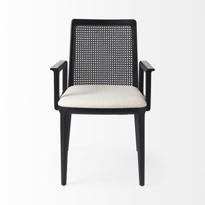 Pennington 19'' H Upholstered Beech Arm Chair
