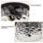 Alixandra 2-Light Flush Mount Ceiling Light With Clear Hammered Glass-295452041-295452040