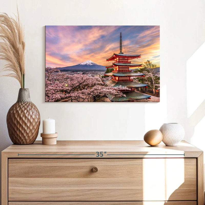 Nicci Chureito Pagoda In Spring