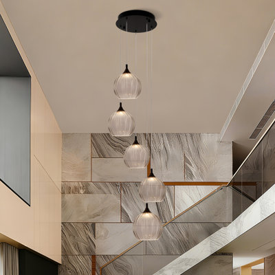 Luminaire suspendu 5 lumières DEL
