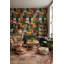 Papier peint géométrique abstrait mural éclectique