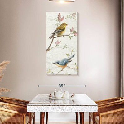 Panneau d'oiseaux rétro I