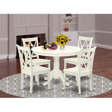 Kuhl 5 - Piece Solid Wood Pedestal Dining Set