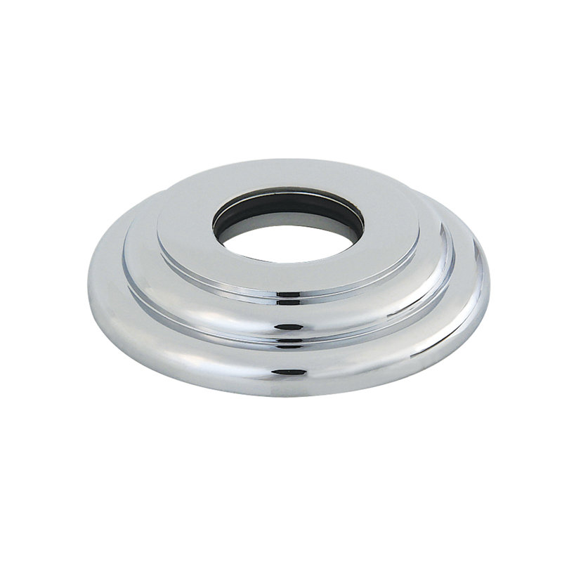 Kingston Brass Round Shower Arm Flange, Polished Chrome