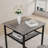 Bar Table, Equipped With 2 Bar Stools , With Backrest And Partition