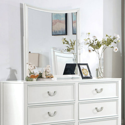 Miroir transitionnel l 33,4 po, blanc