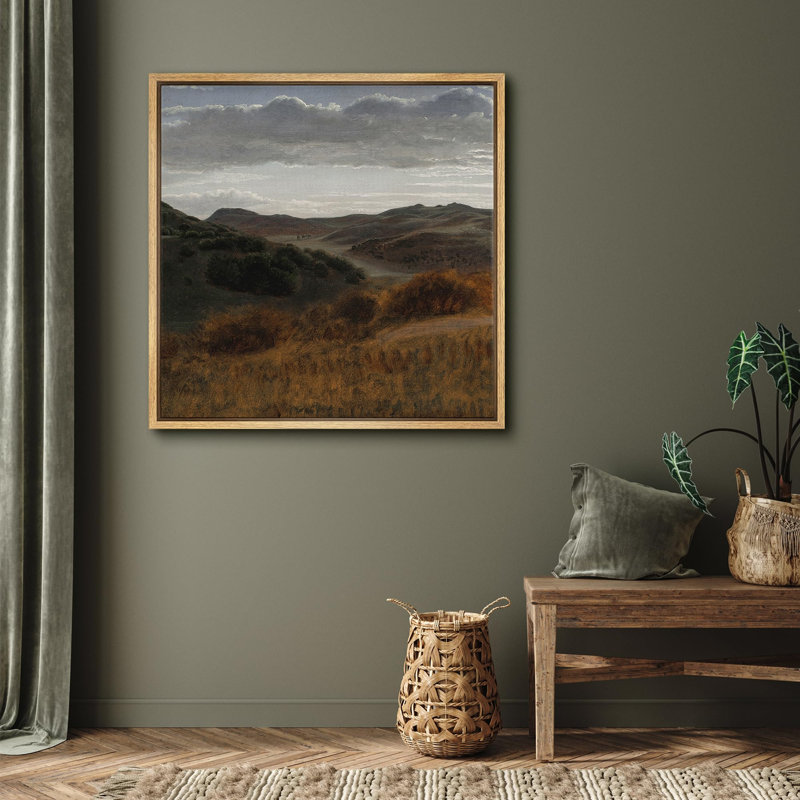 " Rolling Hills at Dusk " Print, Natural, 24" H x 24" W